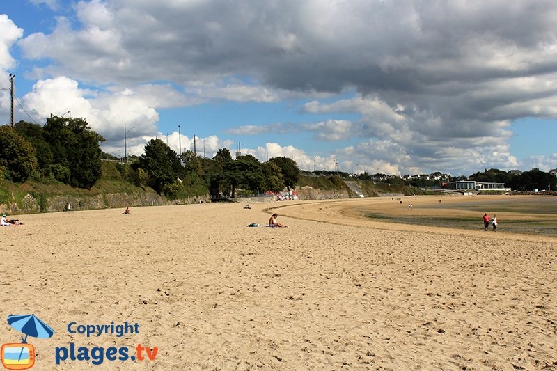 Plage à Brest à marée basse