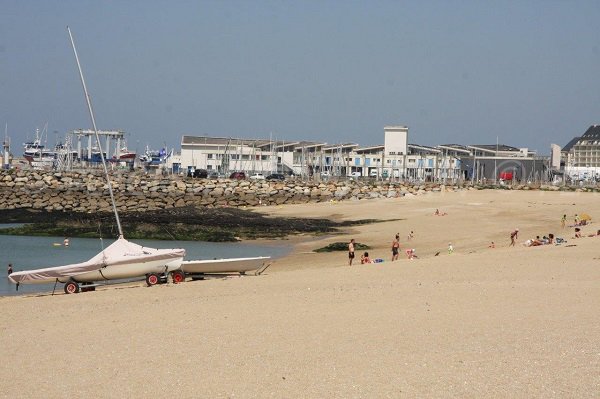 Beach and port of La Turballe