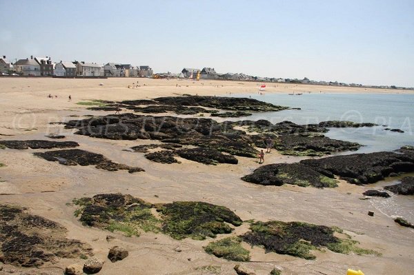 Bretons beach in La Turballe in France