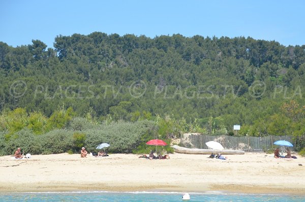 Nudist beach in La Croix Valmer - Briande
