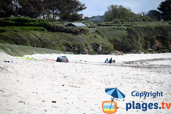 Plage abritée à Landéda