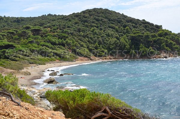 Photo of the Brouis beach in La Croix Valmer in France