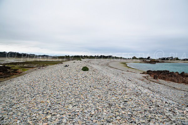 Photo de la plage de Buguélès en Bretagne