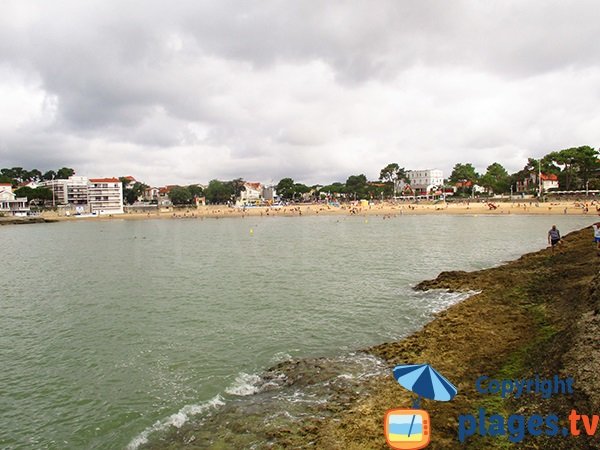 Bureau beach in Saint Palais sur Mer in France