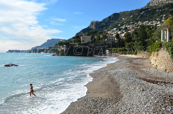 Strand unterhalb des Bahnhofs Roquebrune Cap Martin