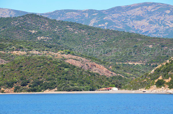 Photo of Bussaglia beach from the sea - Corsica