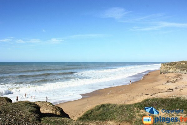 Crique sur la corniche de St Hilaire de Riez - Bussoleries