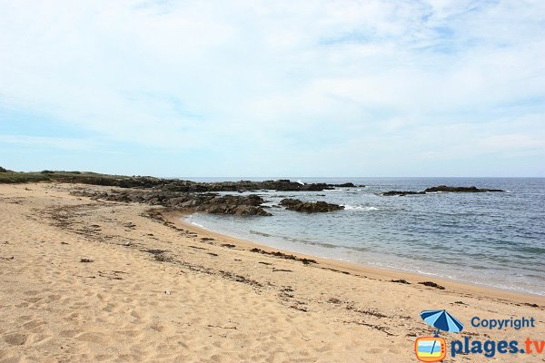 Plage à l'ouest de l'ile d'yeu