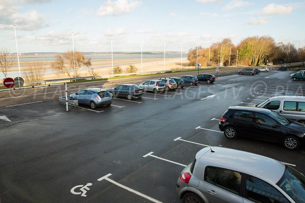 Parking de la plage d'Honfleur