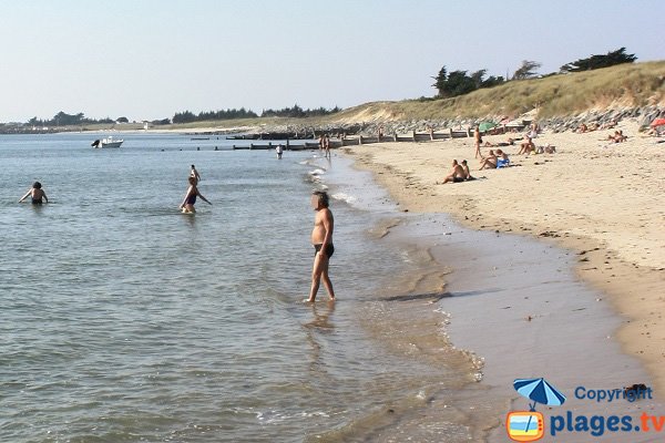 Cabane beach in  Noirmoutier in France