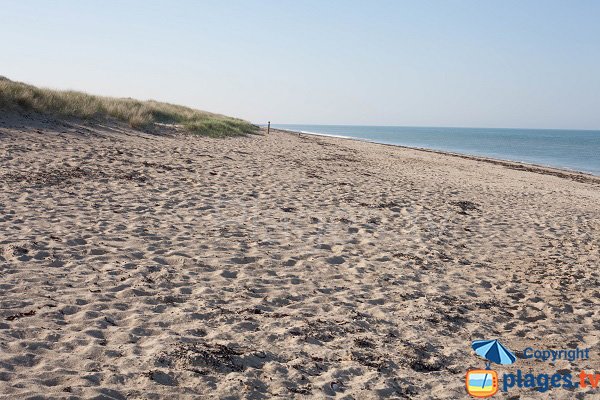 Photo de la plage sud de Gouville sur Mer