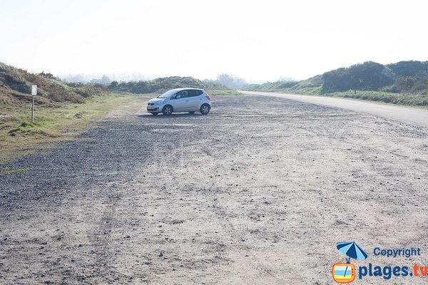 Parking de la plage sud de Gouville