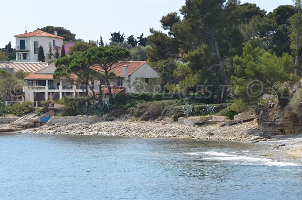 Cailloux Plats beach in Saint Cyr sur Mer