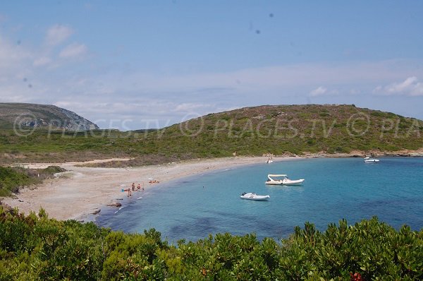 Foto della spiaggia di Cala Francese a Macinaggio - Corsica