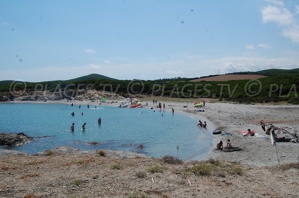 Vue générale de la plage de la Cala Genovese - Cap Corse