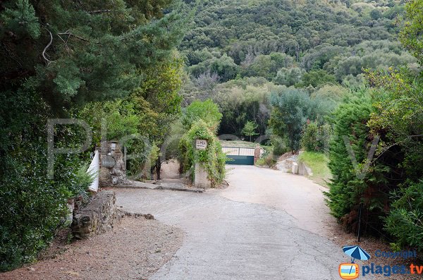 Accès à la mer dans la cala d'oro - Solenzara