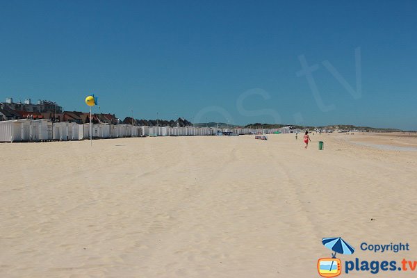 Calais beach and view on Sangatte