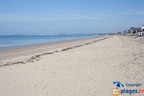 Large beach in Jullouville - France