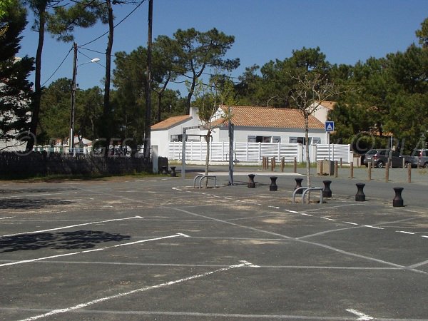 Parking of Camélias beach in La Tranche sur Mer