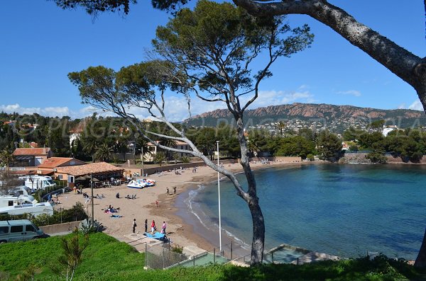 Camp Long beach in Agay in Dramont - France