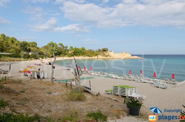 Plage de Canella à Solenzara