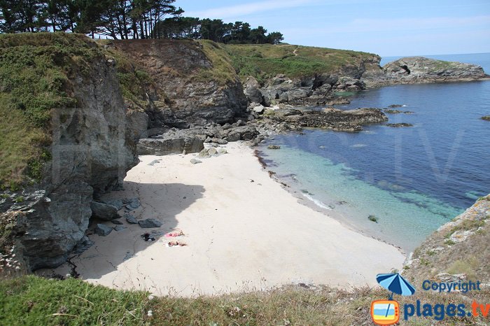 Belle plage de sable à Le Palais