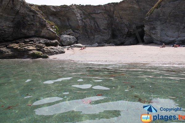 Plage où le naturisme est toléré à Belle Ile