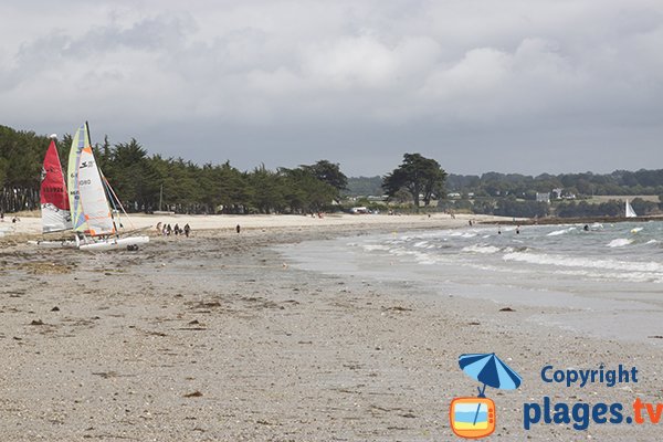 Extrémité de la plage de Cap Coz - Fouesnant