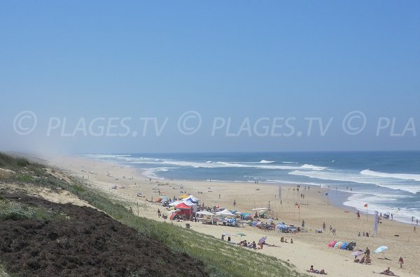 Plage du Cap de l'Homy vers le sud - Lit et Mixe