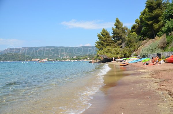 Confidential beach in Lavandou