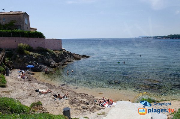 Small cove in Cap Nègre in Six Fours les Plages