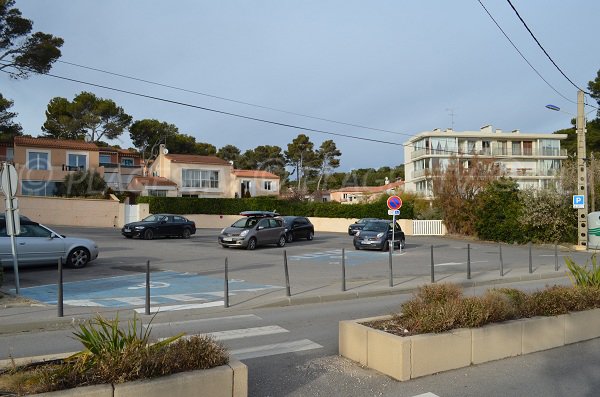 Parcheggio gratuito spiggia del Cap Rousset