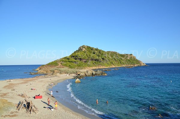 Beach of Cape Taillat in the Saint Tropez area