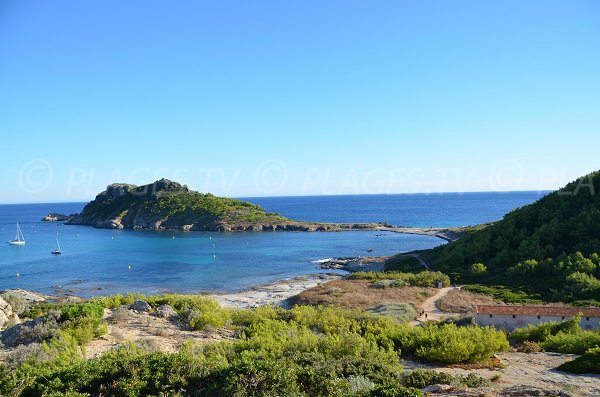 Cape Taillat beach in Ramatuelle in France