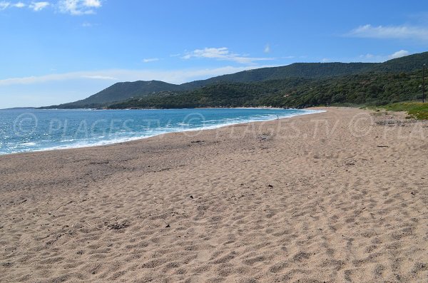 Confidential beach in Olmeto