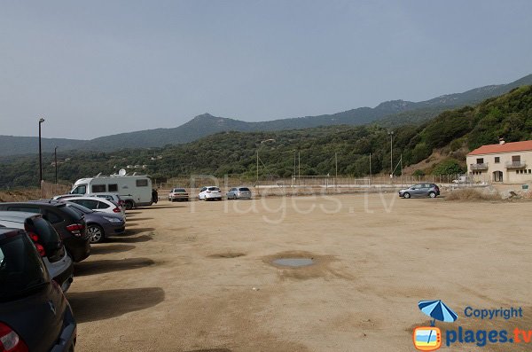 Parking of Capicciolo beach - Corsica