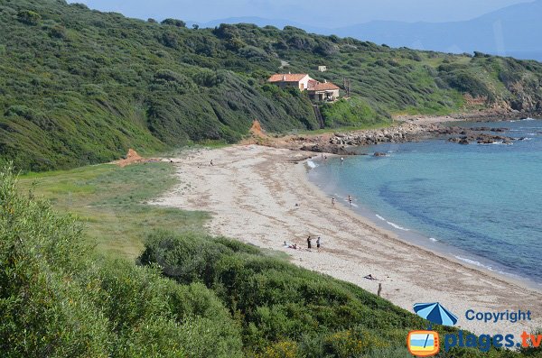 Plage de Capizzolu à Cargèse en Corse