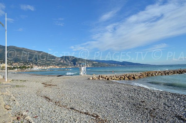 Photo of Carnoles beach in the first cove - Roquebrune Cap Martin