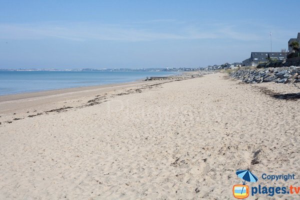 Carolles beach with view on Jullouville - France