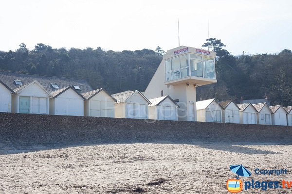 First aid station on the Carolles beach