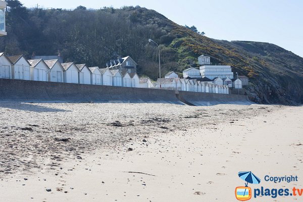 Seaside of Carolles in France