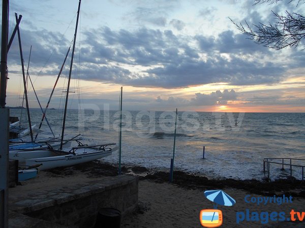 Spiaggia Caroual con l'alta marea - Erquy