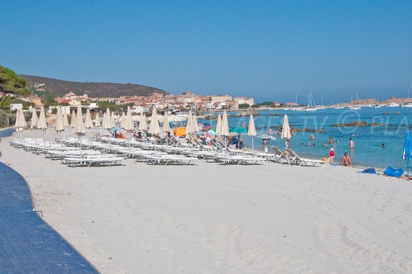 Plage privée sur la plage de Caruchettu - Ile Rousse