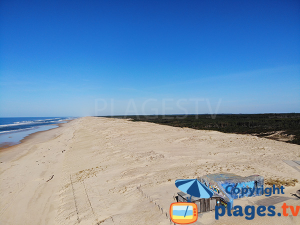 Photo de la plage des Casernes à Seignosse