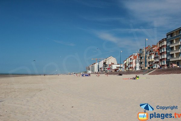 Casino beach in Bray Dunes in France