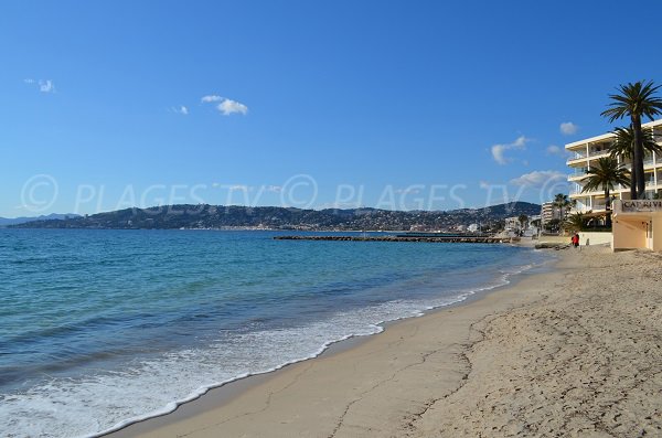 Esterel massif from the Casino beach of Juan les Pins