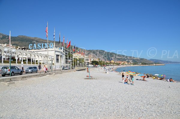 View on the Casino of Menton and on the city