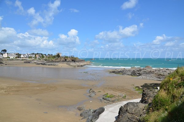 Casino beach at low tide in St Quay Portrieux