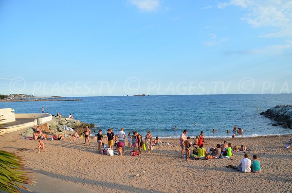 Plage du Casino de St Raphaël dans le Var