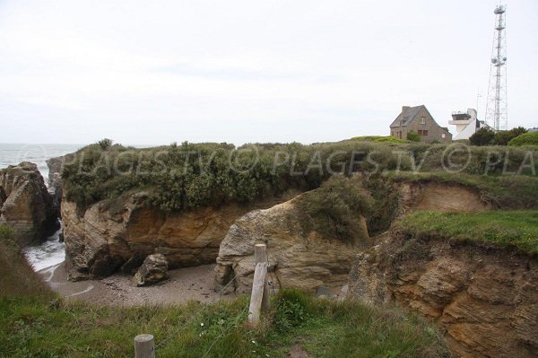 Crique à côté du sémaphore de Piriac à la pointe du Castelli